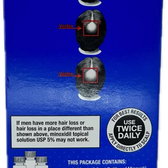 Kirkland Signature Hair Regrowth Treatment Extra Strength for Men, 5% Minoxidil - Picture 3 of 3